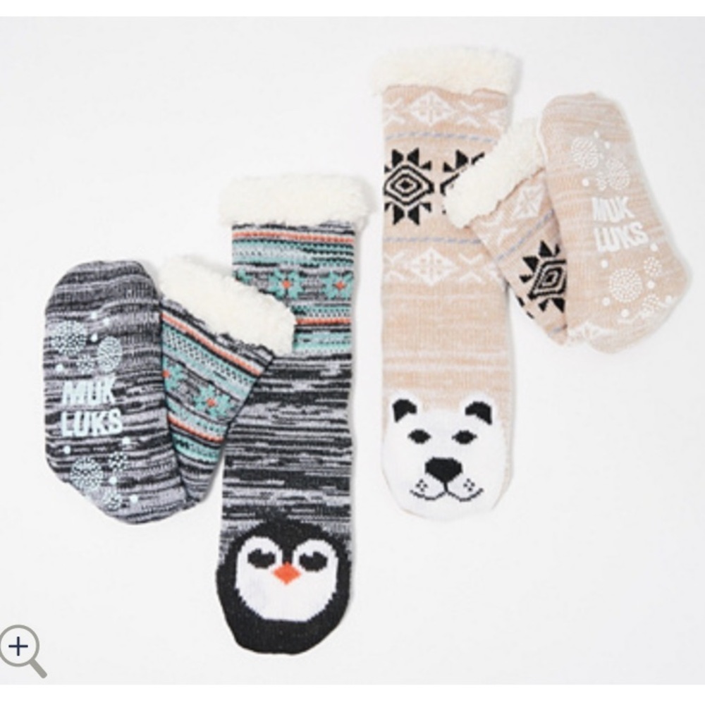 MUKLUKS Jojoba Infused Critter Cabin Socks